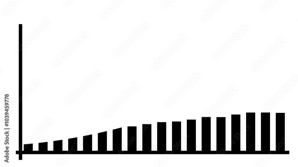 positive business graph animation. positive business graph animation.