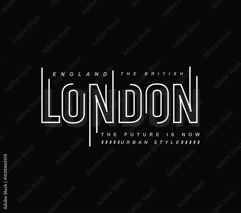 Obraz premium London united kingdom illustration graphic, typography design for brand t shirt and apparel