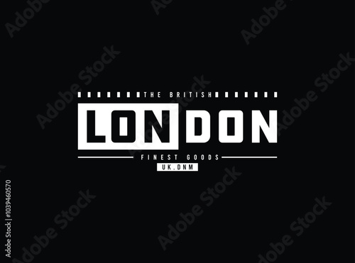 London city typography design, united kingdom brand street wear style graphic tshirt for print 