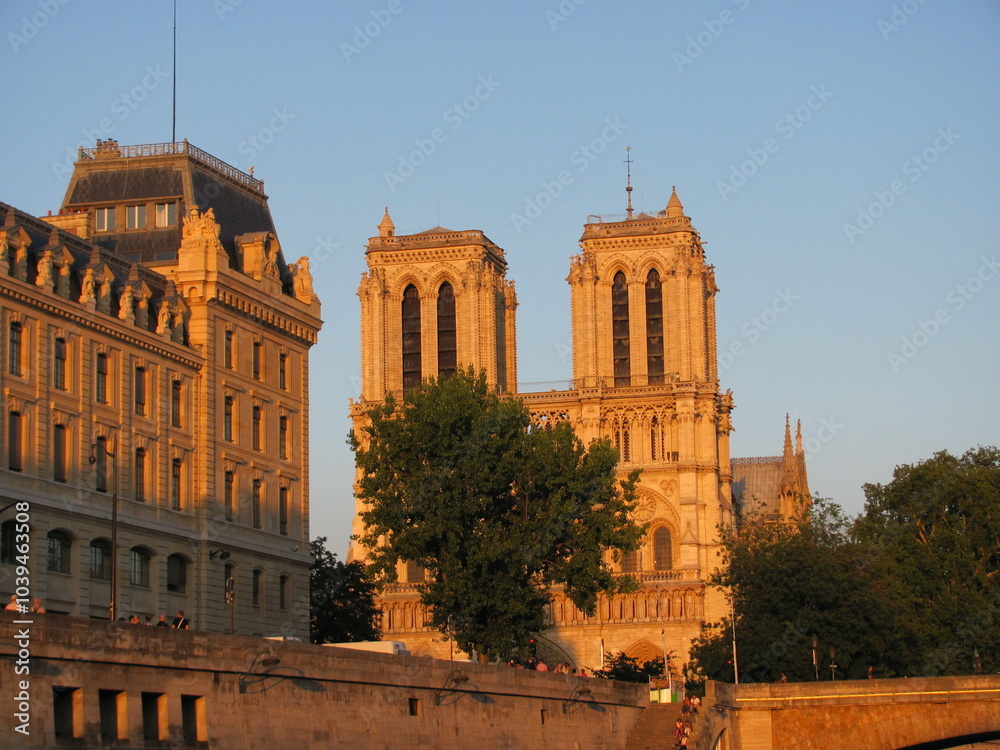 Fototapeta premium europe, travel, vacation, city, architecture, river, bridge, retro car, street, car, sea, rock, sky, trees, sidewalk