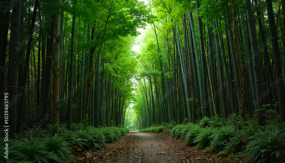 Obraz premium beautiful bamboo forests