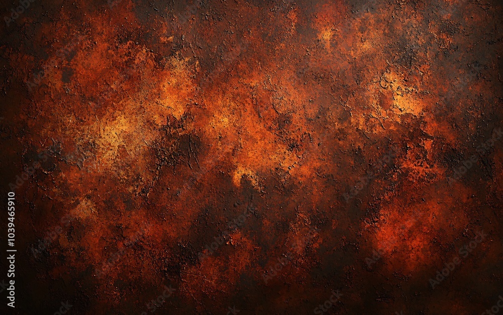 Obraz premium Abstract background featuring a rich blend of warm tones, including deep oranges and browns, creating an artistic and textured look.