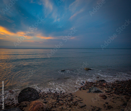 sunset on the Baltic Sea