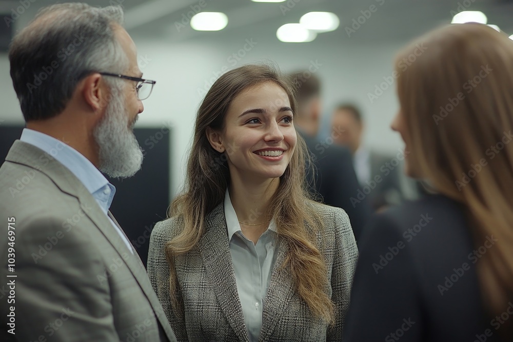 Team of professionals having friendly discussion, Generative AI