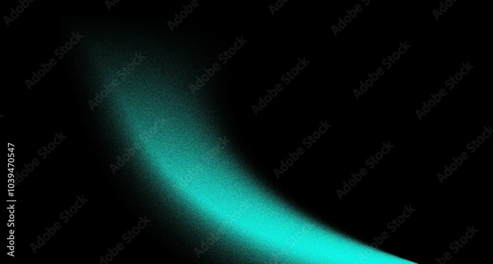 Fototapeta premium Grainy dark royal green on black gradient background, abstract noise texture banner poster header backdrop design