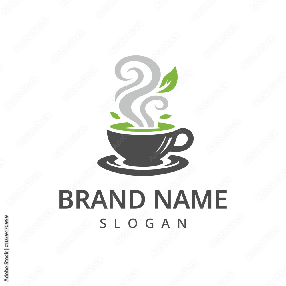 Tea logo design template, restaurant and cafe symbol Tea logo design template, restaurant and cafe symbol