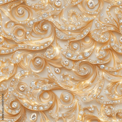 Ornate Indian Pattern with Bangles and Bracelets