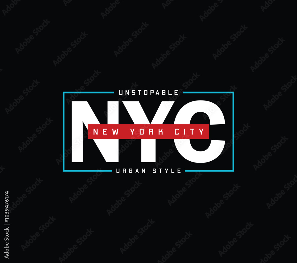 New York City urban style brand typography for t-shirts, clothes, street wear fashion and apparel print