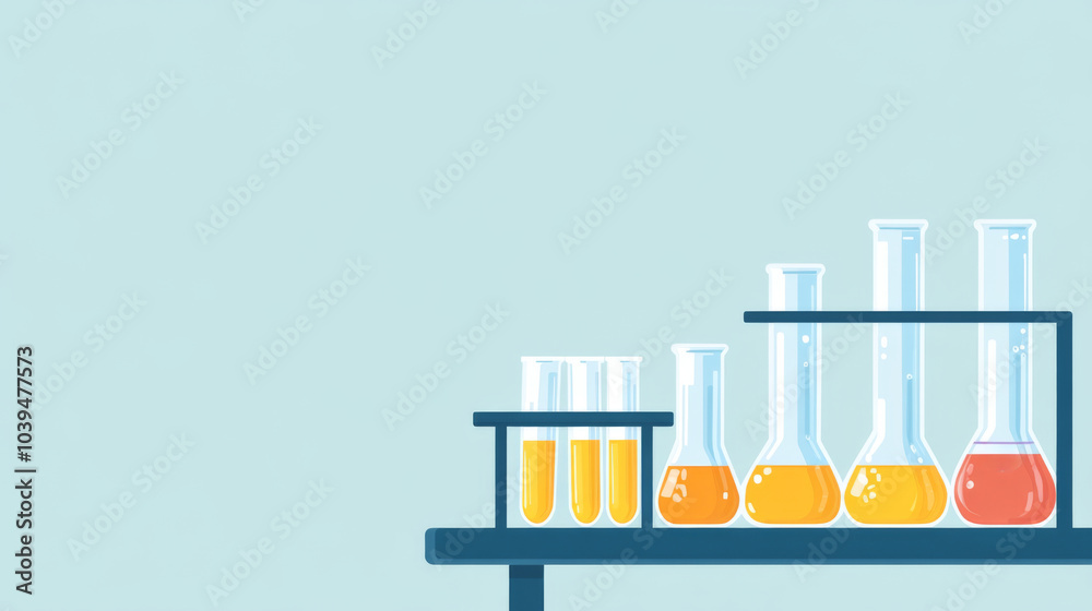 Chemistry Lab Flasks and Test Tubes. Chemistry Lab Flasks and Test Tubes.