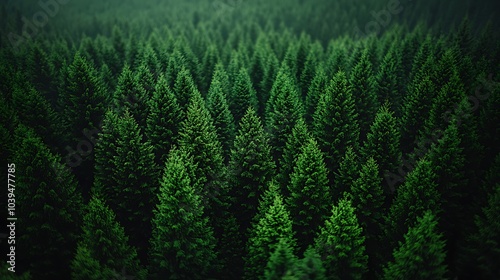 Exploring a Lush Forest Canopy: An Aerial View of Dense Trees