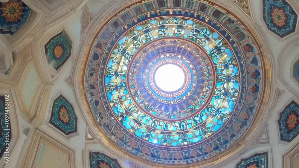Majestic Mosque Dome: A Kaleidoscope of Colors and Craftsmanship Majestic Mosque Dome: A Kaleidoscope of Colors and Craftsmanship
