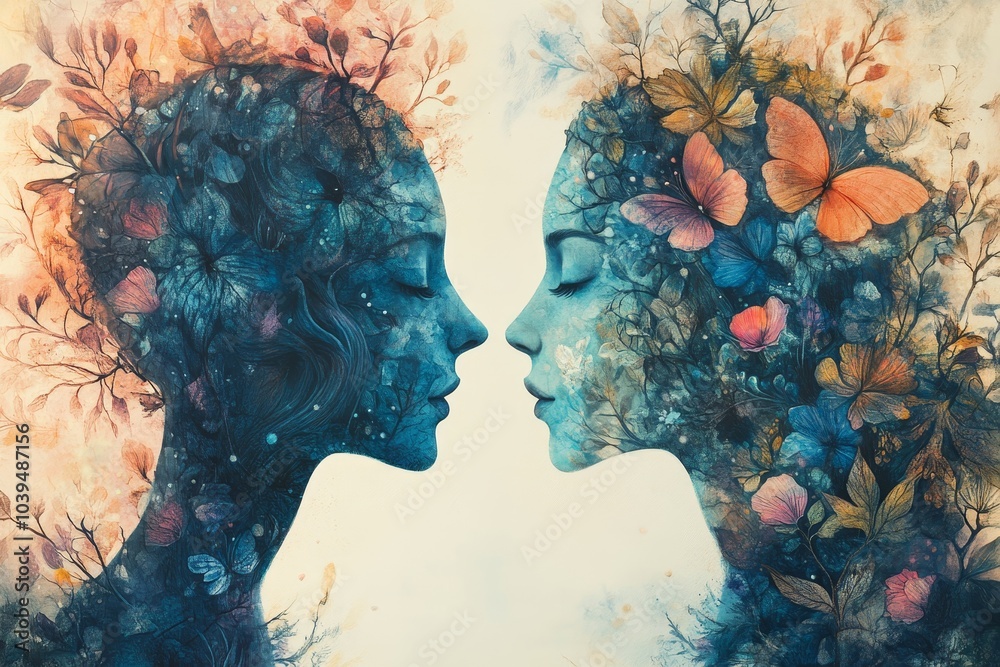 Psychologist during therapy session with female patient, Generative AI