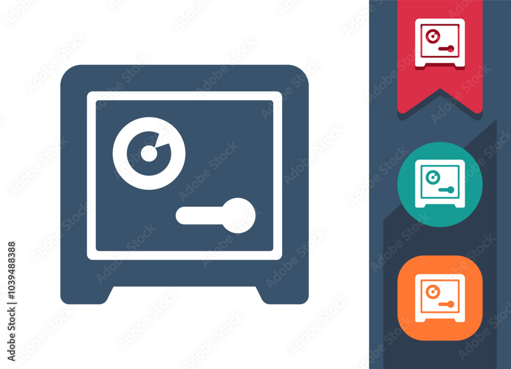 Safe, Vault, Safety Deposit Box Icon Safe, Vault, Safety Deposit Box Icon
