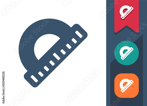 Ruler, School Supplies Icon