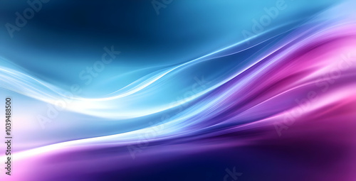 Smooth Blue and Purple Wavy Background Design