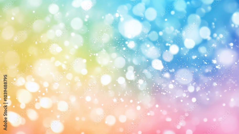 Multicolored backdrop featuring numerous small white specks at image's upper edge Multicolored backdrop featuring numerous small white specks at image's upper edge