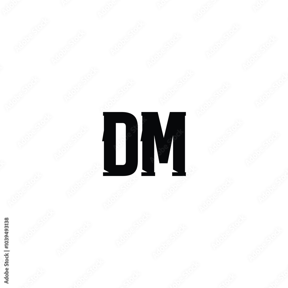 DM monogram logo design letter text name symbol monochrome logotype alphabet character simple logo DM monogram logo design letter text name symbol monochrome logotype alphabet character simple logo
