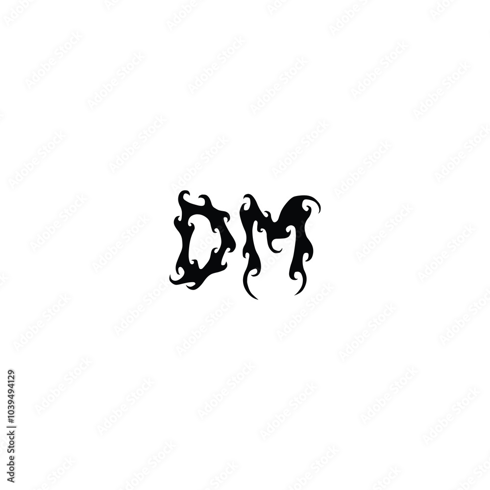DM monogram logo design letter text name symbol monochrome logotype alphabet character simple logo DM monogram logo design letter text name symbol monochrome logotype alphabet character simple logo