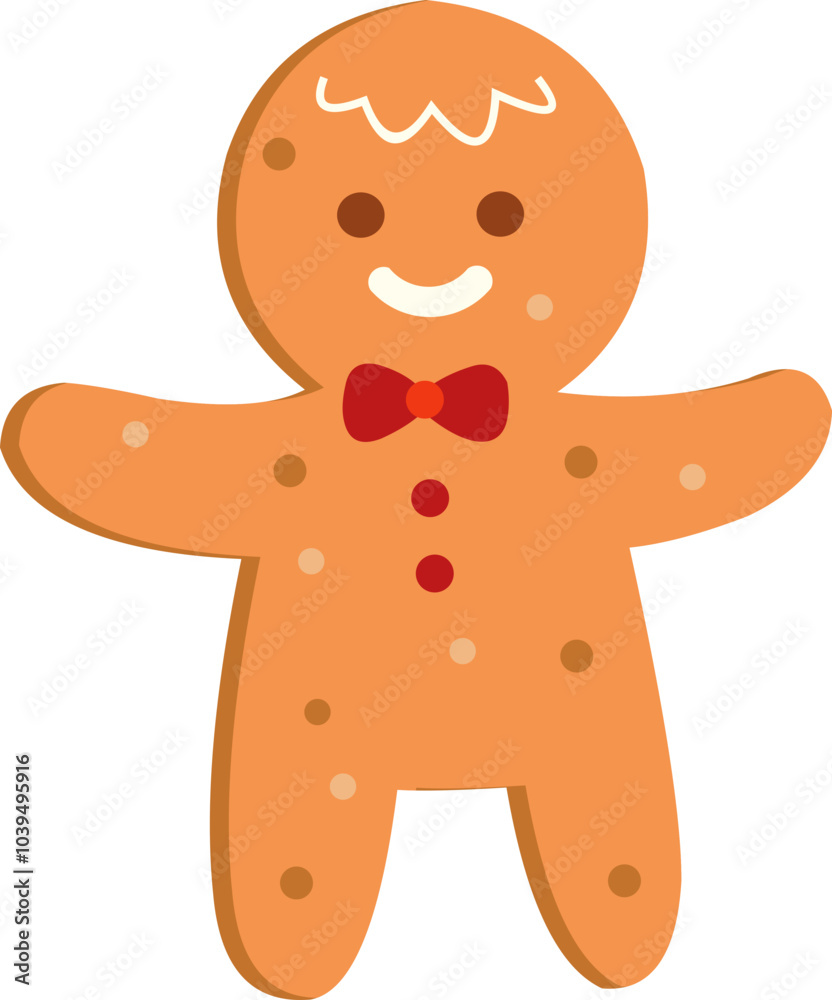 Gingerbread Cookie Illustration Gingerbread Cookie Illustration