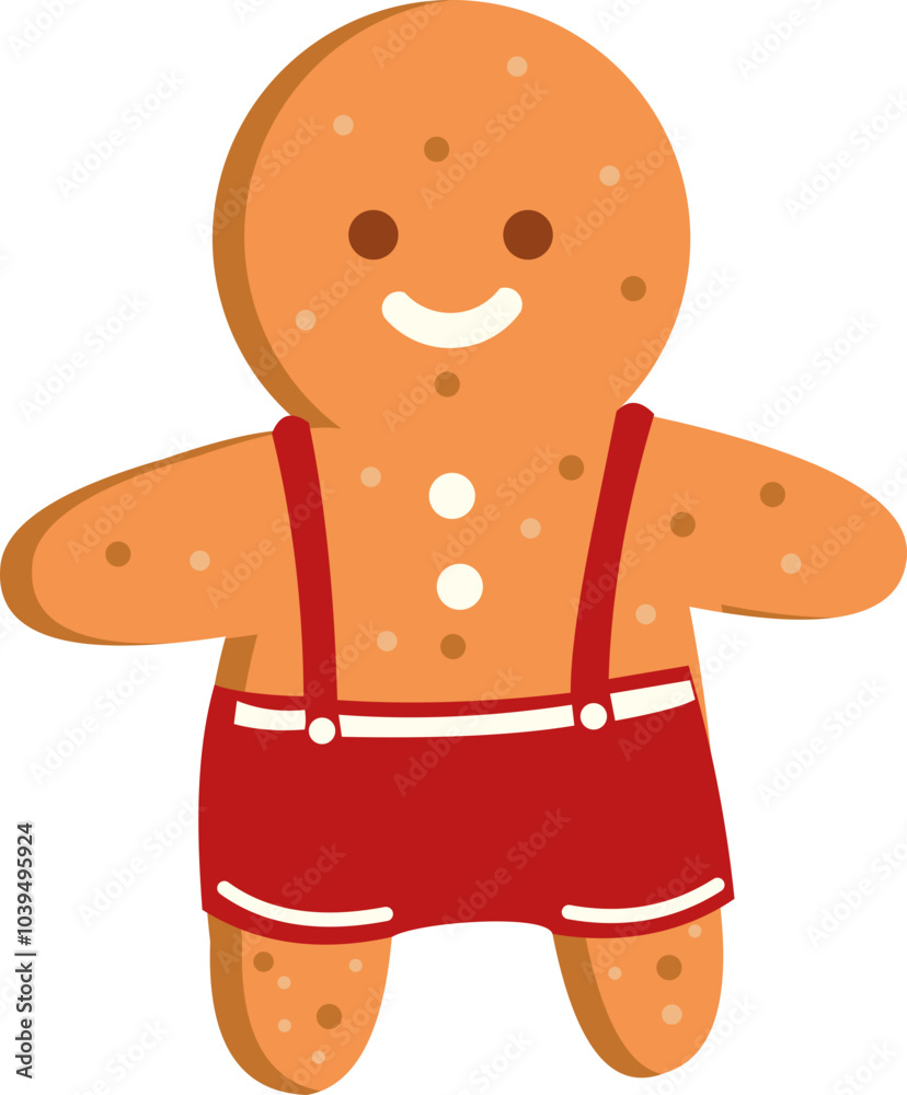 Gingerbread Cookie Illustration Gingerbread Cookie Illustration