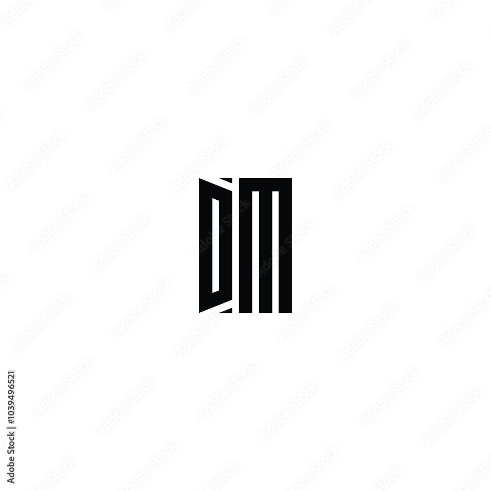 DM monogram logo design letter text name symbol monochrome logotype alphabet character simple logo DM monogram logo design letter text name symbol monochrome logotype alphabet character simple logo