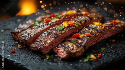 Delicious Charred Steak Fajitas Perfect for a Flavorful Meal with Friends and Family Gatherings or Culinary Promotions