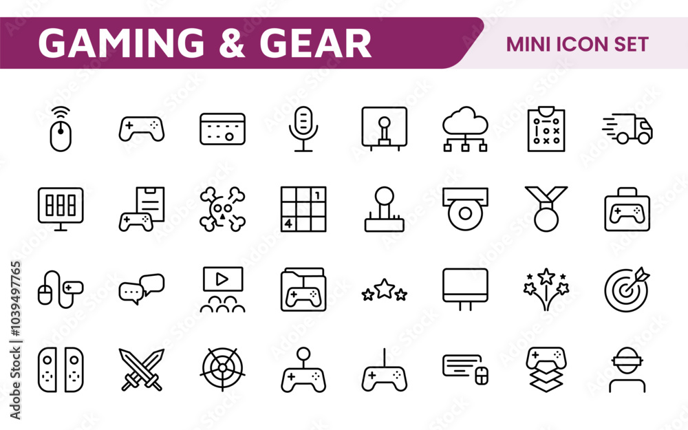 Gaming Icon Set. Vibrant and dynamic icons for game design, streaming, and e-sports branding, perfect for creating immersive interfaces and enhancing your gaming projects. Gaming Icon Set. Vibrant and dynamic icons for game design, streaming, and e-sports branding, perfect for creating immersive interfaces and enhancing your gaming projects.