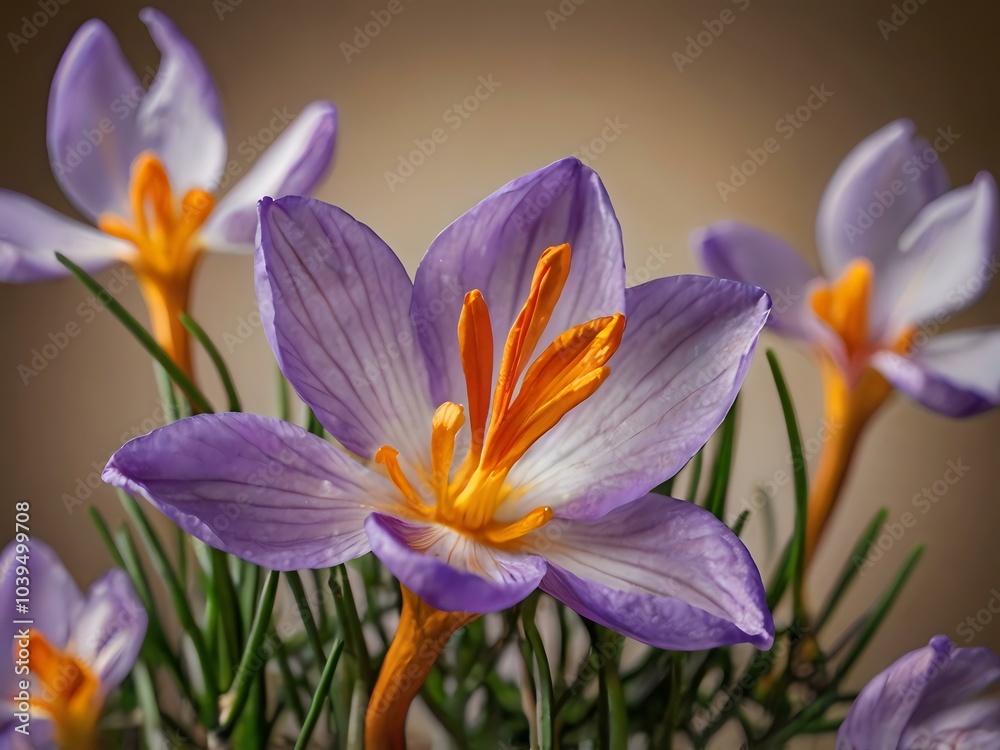 Saffron flower photographed in the garden in the house during the day with good lighting. beautiful purple flowers Saffron flower photographed in the garden in the house during the day with good lighting. beautiful purple flowers