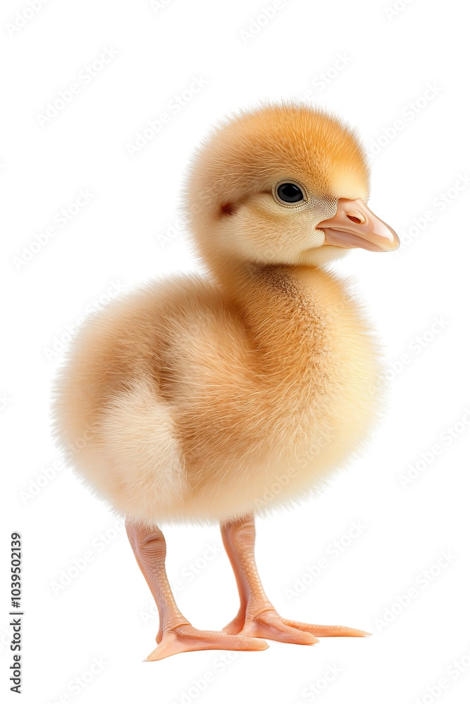A baby flamingo, isolate on white background, with fluffy down feathers and a curious stance. cutout png A baby flamingo, isolate on white background, with fluffy down feathers and a curious stance. cutout png