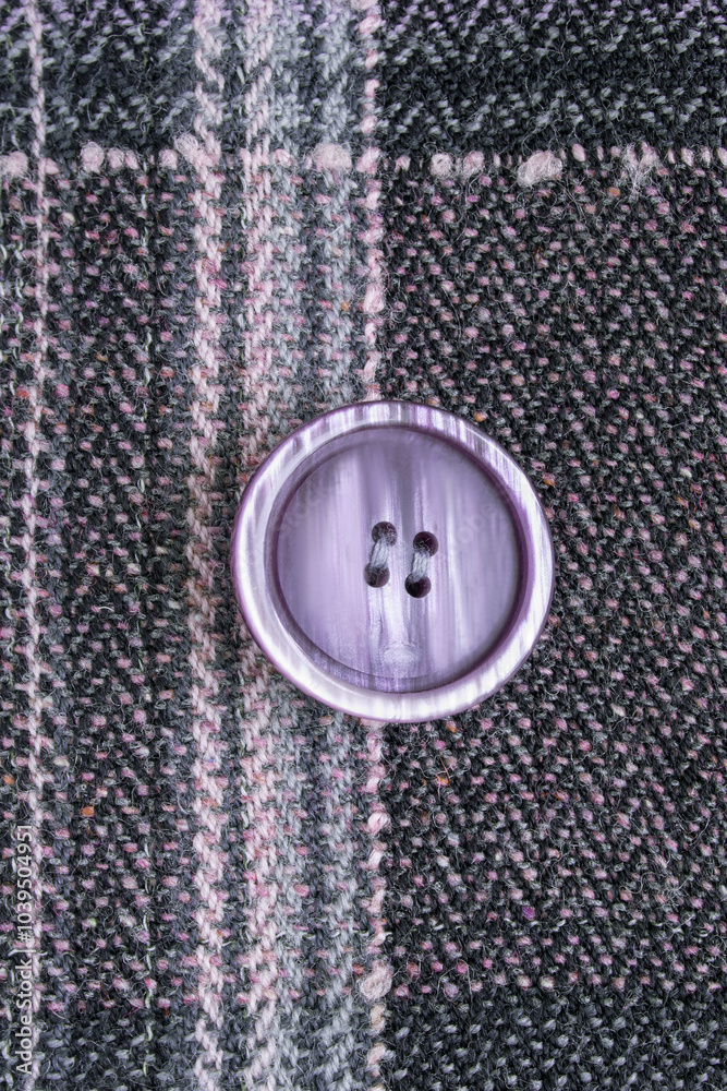 Coat button closeup Coat button closeup