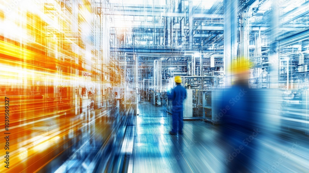 Workers Performing Safety Inspections in a Dynamic Factory Workers Performing Safety Inspections in a Dynamic Factory