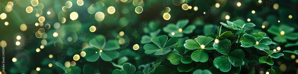 clover with lights. clover with lights.