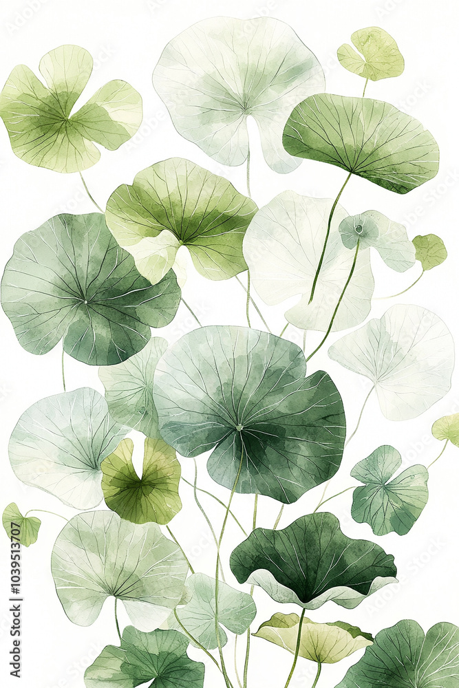 Elegant minimalistic line drawing of lush green leaves capturing the essence of nature's serenity and beauty Elegant minimalistic line drawing of lush green leaves capturing the essence of nature's serenity and beauty