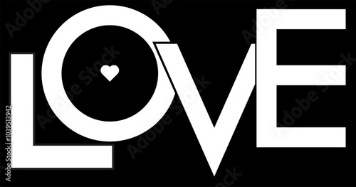 Love text in retro style typography vector illustration. Trendy typography vector illustration for celebrate Happy Valentine's Day. Short phrase for valentines t shirt design. Editable text.