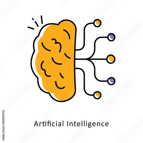 Artificial Intelligence isometric stock illustration. EPS File stock illustration