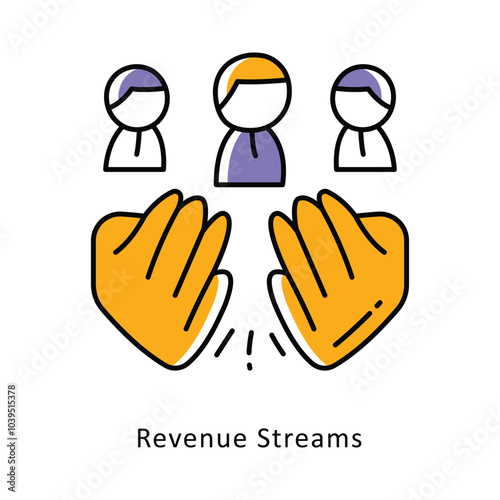 Revenue Streams isometric stock illustration. EPS File stock illustration