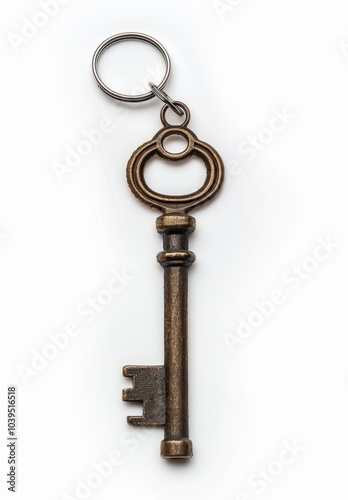 key on white background.