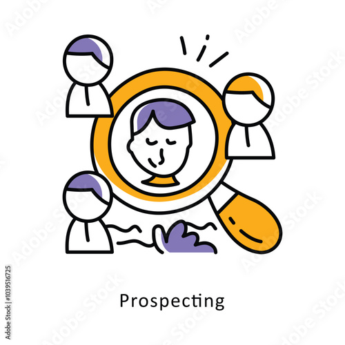Prospecting isometric stock illustration. EPS File stock illustration