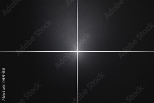 A sleek minimalist black design with thin white intersecting lines forming a symmetrical pattern at the center creating a futuristic and abstract aesthetic
