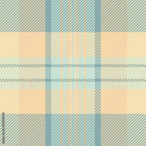 Pillow background tartan check, overlay textile texture fabric. Pano plaid pattern vector seamless in light and amber colors.