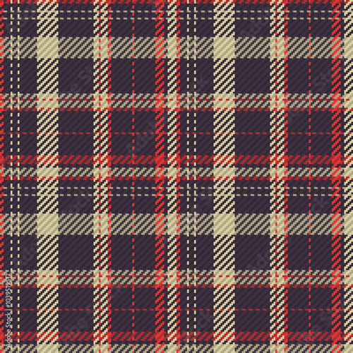 Seamless pattern of scottish tartan plaid. Repeatable background with check fabric texture. Vector backdrop striped textile print.
