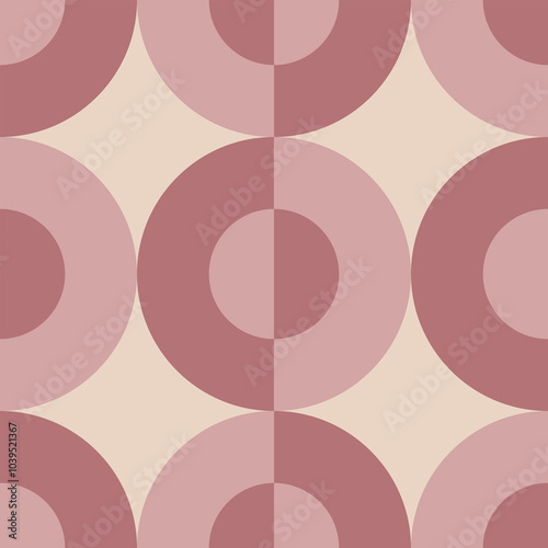 seamless geometric tile pattern vector