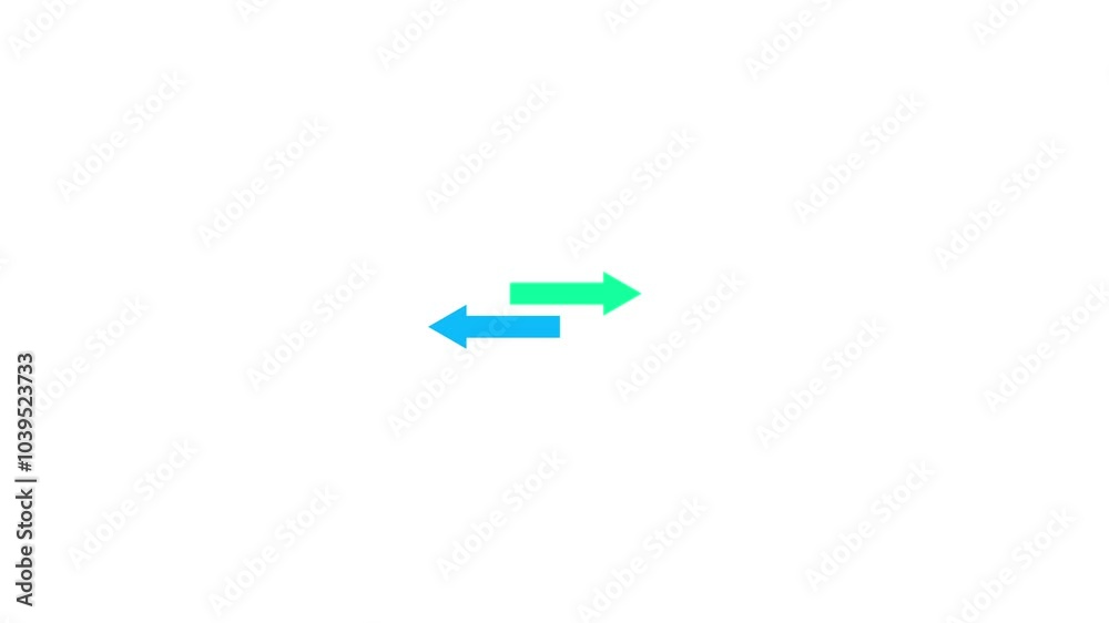 Arrow direction ion right and left. two side direction arrow symbol animated video Arrow direction ion right and left. two side direction arrow symbol animated video