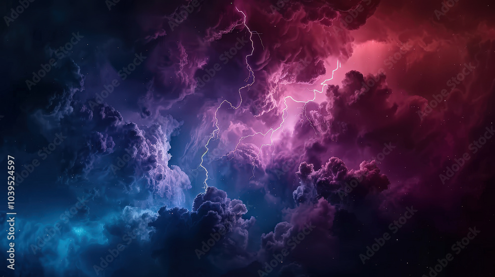 stunning abstract representation of storm clouds illuminated by vibrant lightning, showcasing dramatic interplay of colors and textures in sky stunning abstract representation of storm clouds illuminated by vibrant lightning, showcasing dramatic interplay of colors and textures in sky