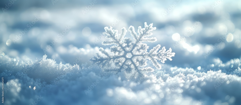 Magical Winter Snowfall with Sparkling Snowflakes and Bokeh Lights Magical Winter Snowfall with Sparkling Snowflakes and Bokeh Lights