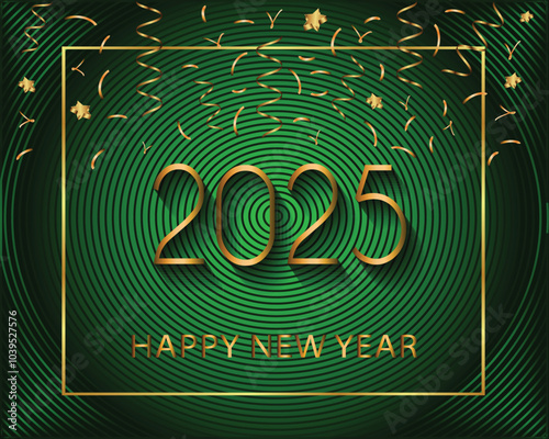 2025 Happy New Year background for your seasonal invitations, festive posters, greetings cards.