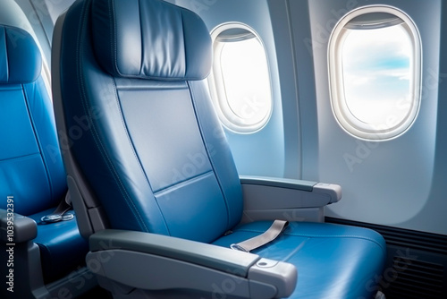 Image of a VIP airplane seat, focusing on luxury finishes and ample space photo