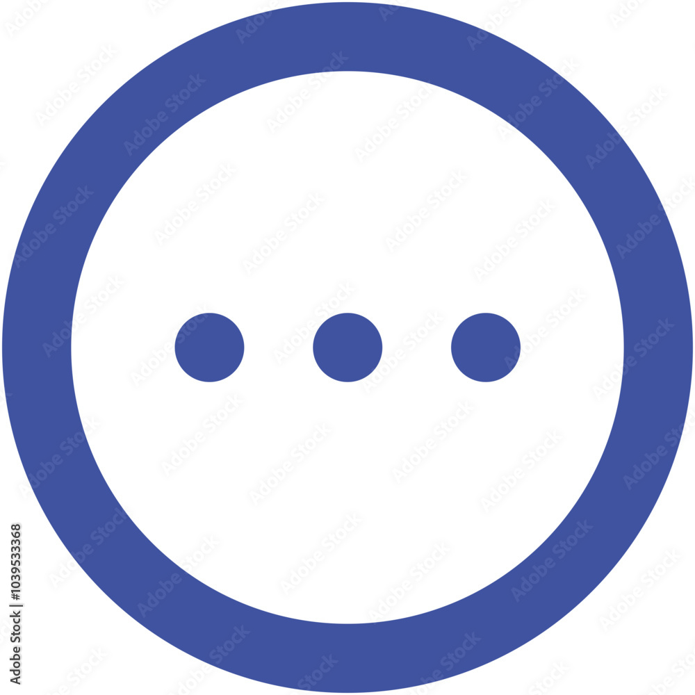 Fototapeta premium Circle Dots Horizontal icon logo design