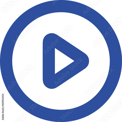 Circle Play icon logo design