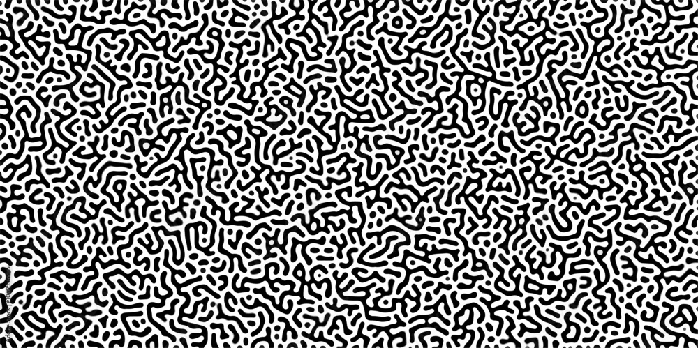 Organic seamless patterns with rounded lines Diffusion reaction background. Monochrome background of natural organic forms motion. Overlay template abstract Turing organic wallpaper background. Organic seamless patterns with rounded lines Diffusion reaction background. Monochrome background of natural organic forms motion. Overlay template abstract Turing organic wallpaper background.